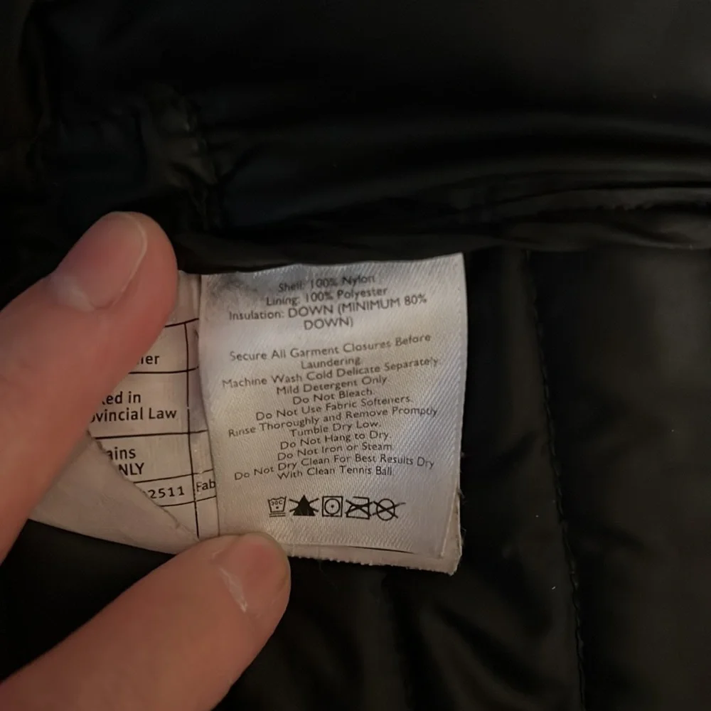 Eddie Bauer Insulated Down Black jacket. - Picture 11 of 11